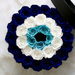 Boîte décorative infinie éternelle, vraies roses immortelles conservées, cadeau de la Saint-Valentin, plantes éternelles sans fin, éternelles et conservées - Product Image 4