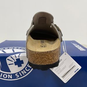 Birken Bston Birkenstocks Mules plates d'été pour femmes en <span class=keywords><strong>cuir</strong></span> de daim de vache avec semelle en liège confortable antidérapante Sabots et pantoufles - Product Image 2