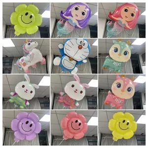 Nuovo arrivo Macaron Color Smile Flower Balloon palloncini di compleanno Set decorazioni per feste palloncino Foil personalizzato per celebrare