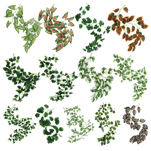 Artificial Rattan Green Plant Vine Strip Plastic Indoor <b>Wall</b> <b>Decor</b> Greenery For Home Shop Decoration - Product Image 3