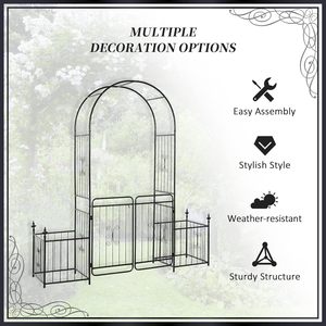 Arche de jardin en métal d'extérieur, motif décoratif en <span class=keywords><strong>fer</strong></span> <span class=keywords><strong>forgé</strong></span>, treillis pour rosiers, idéal pour mariages, maisons, parcs, vente en gros, cadeau - Product Image 3