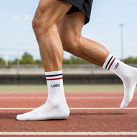 Chaussettes de course personnalisées avec logo, chaussettes athlétiques respirantes avec soutien de la voûte plantaire, OEM ODM