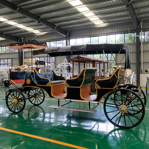 Carrosse de luxe à trois rangées de sièges pour visites touristiques, carrosse royal historique à chevaux, carrosse de mariage électrique - Product Image 4