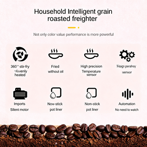 Electric Automatic <strong>Drum</strong> <strong>Coffee</strong> <strong>Roaster</strong> <strong>for</strong> Home Kitchen Use Smart Control 100g-1000g Capacity Roast Grind Rice &amp; <strong>Coffee</strong> Beans - Product Image 3