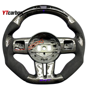 Volant en fibre de carbone véritable personnalisé YTcarbon pour Grand Cherokee Charger Challenger <span class=keywords><strong>Durango</strong></span> Chrysler 300 SRT <span class=keywords><strong>SRT8</strong></span> Trackhawk - Product Image 6