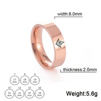 Cadeau de la Saint-Valentin AG maçonnique francs-maçons anneaux gratuit Mason anneau bijoux pour hommes femmes Couple amant anneau franc-maçon bijoux cadeau