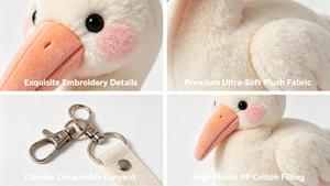 Peluche de Ibis Crestado, Peluche de Animal Raro Personalizado, Muñeco de Peluche de Zoológico, Regalo de Recuerdo, Venta al por Mayor - Product Image 6