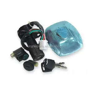 OEM motorcycle parts accessories for motorcycle electronic ignition switch key lock assembly w/ fuel tank cap for Yamaha Suzuki