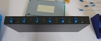 1U 12 24 inti distribusi serat optik bingkai laci jenis POE WiFi kompatibel SC/LC Simplex kotak kosong untuk FC FTTH