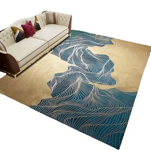 新设计现代装饰，3d几何小客厅和大客厅地毯蓝色海军卧室地毯廉价地毯垫/ - Product Image 5