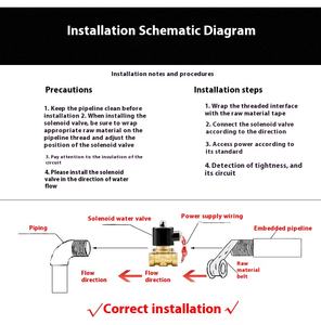 24 فولت صمام الملف اللولبي للتحكم في 24 فولت إغلاق عادي صمام مياه الاستحمام في الماء مفتاح الصرف الهوائي \ \ \ "تيار متردد استنزاف النفط OEM طيار غاز - Product Image 4