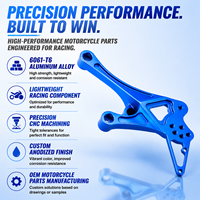 Support de moto en aluminium OEM 6061-T6, composant usiné CNC de précision pour moto de course
