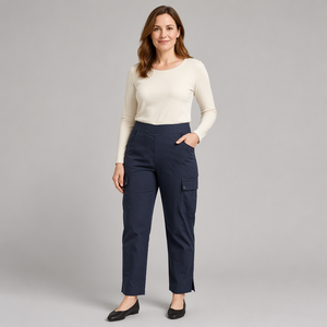<span class=keywords><strong>Pantaloni</strong></span> da Escursionismo per Donna, Asciugatura Rapida, Traspiranti, <span class=keywords><strong>con</strong></span> Grandi Tasche <span class=keywords><strong>Laterali</strong></span>, Elastico in Vita, <span class=keywords><strong>Pantaloni</strong></span> Utility - Product Image 1