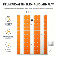 Armoire de rangement intelligente pour téléphones portables avec reconnaissance faciale et empreintes digitales, casier de dépôt pour téléphones des employés, armoire de recharge pour téléphones des étudiants