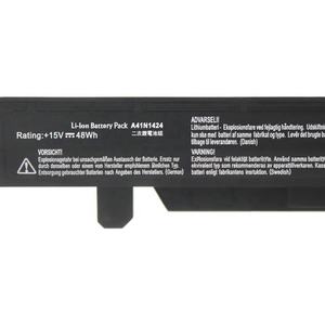 A41N1424แบตเตอรี่แล็ปท็อปสำหรับ ASUS ROG GL552 GL552V GL552VW GL752V <span class=keywords><strong>GL552J</strong></span> GL552JX 48WH 15V - Product Image 3