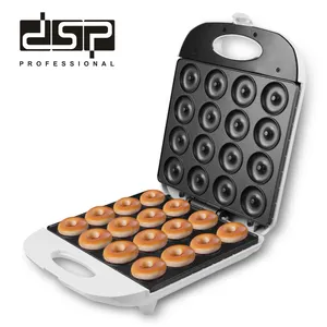 DSP热卖高品质电动不粘烹饪表面16甜甜圈甜甜圈制造商，适合儿童甜点或小吃