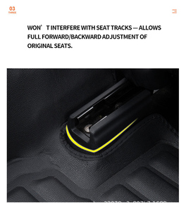 Tapis de voiture en EVA renforcé imperméable, épaisseur 5 mm, 3 pièces, technologie à cellules profondes, durée de vie améliorée, saison des pluies, vente chaude, nouvelle arrivée, qualité supérieure - Product Image 4