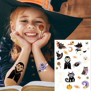 <span class=keywords><strong>Tatuaje</strong></span> Temporal <span class=keywords><strong>Personalizado</strong></span> OEM para Fiesta de Halloween, Diseño Infantil, Divertido y Festivo, Resistente al Agua, <span class=keywords><strong>Tatuaje</strong></span> <span class=keywords><strong>Falso</strong></span> que Brilla en la Oscuridad - Product Image 3