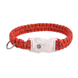 DIY Woven <b>Light</b> Up Collar Kit For <b>Dogs</b> And Cats Colored Grid Reflective Night Glow Pet Collars - Product Image 5