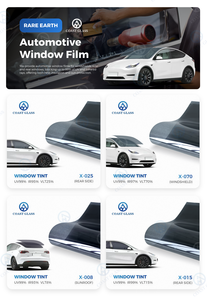 Film teinté pour voiture COAST PET - Réjection UV IR à 99 %, auto-adhésif, protection <span class=keywords><strong>de</strong></span> la vie privée, épaisseur 2 mil, film pour vitres <span class=keywords><strong>de</strong></span> voiture - Product Image 3
