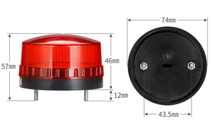 La Luz de Advertencia LED Estroboscópica TCYATO es una Luz Indicadora de Señal Constante, Intermitente, Audible y Silenciosa - Product Image 5