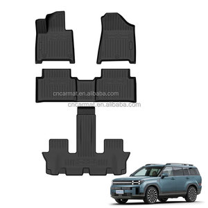 Juego Completo de Tapetes de Piso para Auto 3D Antideslizantes de TPE para <span class=keywords><strong>Santa</strong></span> <span class=keywords><strong>Fe</strong></span> 2024, 3.3mm de Grosor, Tapete para Maletero Trasero, Accesorios Interiores - Product Image 1