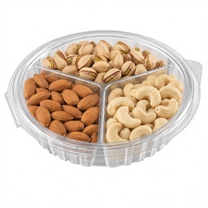 Charnière ronde en PET transparente avec verrouillage inviolable, 3 pièces, pour fruits secs – Gamme de charnières spécialisées en capacité – Vente en gros de charnières - Product Image 1