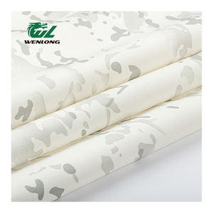 1000D kamuflase Poly Cordura kain dilapisi <span class=keywords><strong>PU</strong></span> 100% Poly <span class=keywords><strong>Pu</strong></span> dilapisi putih CP rompi taktis - Product Image 1