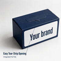 Boîte cadeau personnalisée avec logo, bande détachable, en carton kraft ondulé, pour l'emballage d'anniversaires, mariages, fêtes et occasions spéciales