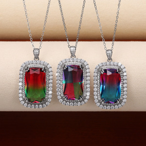 Collar de Cadena con Colgante de Perlas de Imitación de Cobre en Degradado de Dos Tonos, Elegante y Moderno, Joyería de Alta Gama para Mujer - Product Image 1