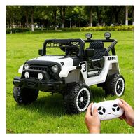 Voiture Électrique Unisexe à Double Propulsion pour Enfants, en Plastique ABS Durable, 4 Roues, Éducative, avec Musique, Lumières et Télécommande