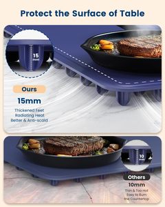 Silicone Folding <b>Electric</b> Warming Tray Food <b>Heating</b> <b>Pad</b> Food Warmer Mat Food Warming Mat for Buffets & Parties - Product Image 3