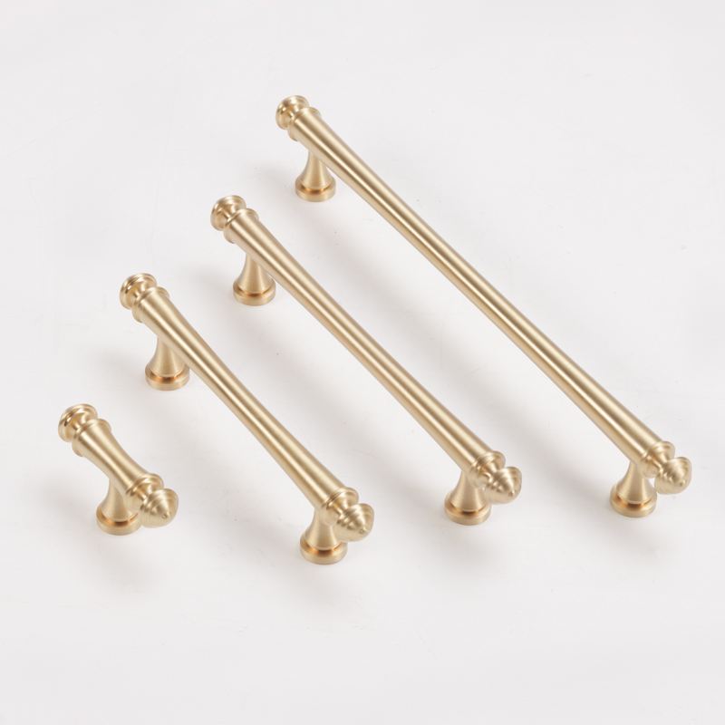 Solid Brass Luxury Pull Handles - Modern Gold European Style Solid Brass Luxury Pull Handles - Modern Gold European Style
