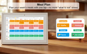 Calendrier mural numérique intelligent 10,1 pouces avec écran tactile WiFi, synchronisation avec l'application <span class=keywords><strong>Google</strong></span> iCloud, planificateur familial - Product Image 3