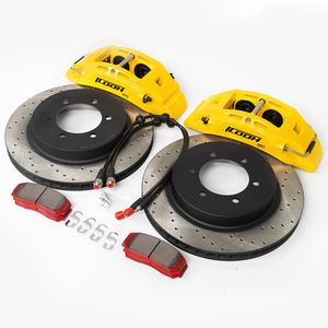 Kits de freno grande de 4 pistones ICOOH de alta calidad DM4 355MM Kits de freno de tamaño de rotor para Golf 5 6 7 <span class=keywords><strong>8</strong></span> - Product Image 2