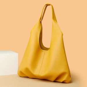Women Soft Leather Look Shoulder <b>Bag</b> Casual Large Capacity Pouch Handbag For Daily Use - Product Image 4