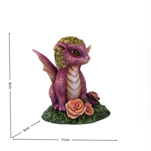 Mini Dragon Angel Style Handmade Resin Polyresin <strong>Figurines</strong> for Home Decoration - Product Image 4