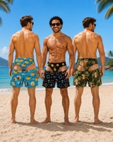 Shorts de bain fantaisie pour hommes avec imprimé 3D à effet d'illusion optique – Idéal pour la plage, les fêtes au bord de la piscine, ou comme idée cadeau amusante pour l'été