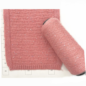 China High Quality Bead <strong>Yarn</strong> Shiny <strong>Sequin</strong> Fancy <strong>Yarn</strong> for Sweater - Product Image 1