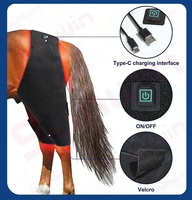 Ceinture de thérapie LED rouge et infrarouge équine 2026 pour chevaux et poneys, 660nm et 850nm, alimentée par batterie, pour le cou et le ventre