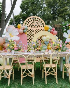 Silla Infantil Moderna Hecha a Mano de Ratán, Segura para Exteriores, Decoración para Fiestas de Cumpleaños y Bodas, Muebles Infantiles de Mimbre Natural, Gran Venta - Product Image 1