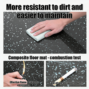 Revêtement de sol sportif antichoc Unisport, revêtement de sol en <span class=keywords><strong>caoutchouc</strong></span> haute densité à emboîtement, respectueux de l'environnement, <span class=keywords><strong>tapis</strong></span> de gym en <span class=keywords><strong>caoutchouc</strong></span> de 20 mm, <span class=keywords><strong>tapis</strong></span> de gym en <span class=keywords><strong>caoutchouc</strong></span> - Product Image 3