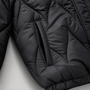 Veste matelassée noire unisexe pour femme, manteau d'hiver en duvet - Product Image 5