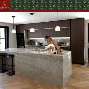 Isola da <span class=keywords><strong>Cucina</strong></span> in Marmo Taj Mahal GOLDKING, Bianco con Venature Grigie, Taglio di Precisione per Case di Lusso e Cucine di Design - Product Image 6