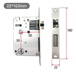 กลอนประตูเหล็กกล้าไร้สนิม Glomarket รุ่น 6068 5050 3585 4585 6085 ตัวล็อคประตูนิรภัย สมาร์ทล็อคแบบฝัง สำหรับประตูไม้ ระบบคลาวด์ - Product Image 2