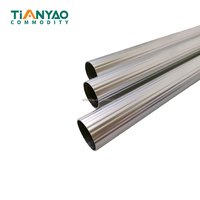 Tianyao TY-PAL02 Manche de balai télescopique en aluminium rayé, léger, durable, style classique, surface sablée, haute qualité, pour la maison