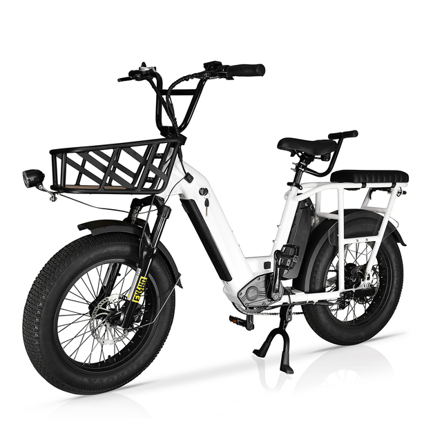 GreenPedel 2025 Latest Fat Tire Ebike 750w 500w 48v Dual Battery Cargo Electric Bicycle