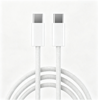 Câble USB C vers USB C en nylon tressé flexible pour charge rapide 45W, téléphone, tablette, ordinateur portable, voiture, 1M 2M 3M, OEM ODM, vente en gros