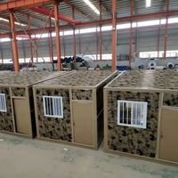 Maison conteneur préfabriquée moderne 20 pieds 40 pieds, structure en acier, démontable et modulaire