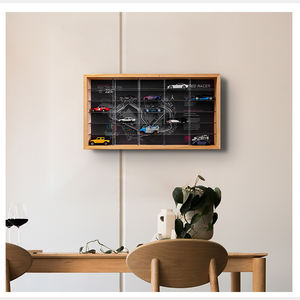 Tempat parkir 1/64 Model mobil adegan 3D lukisan gantung pemandangan akrilik transparan antidebu tempat parkir lampu bawaan - Product Image 5